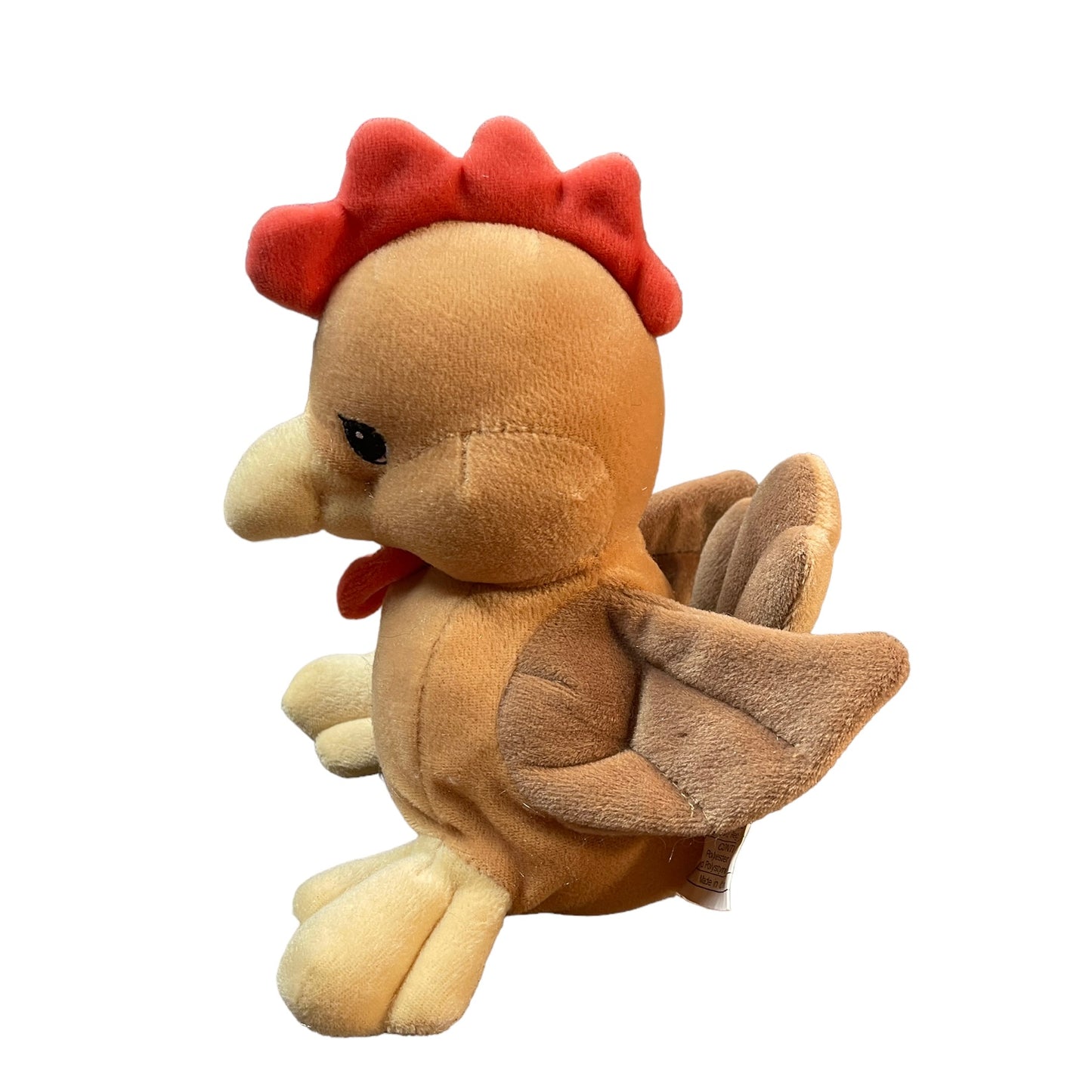 Precious Moments Tender Tails Plush Rooster/Chicken, Bean Botton Stuffed Animal Toy in FUC