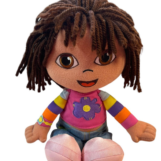 Fisher-Price Dora the Explorer Soft & Stylish  Vintage Plush Doll in EUC