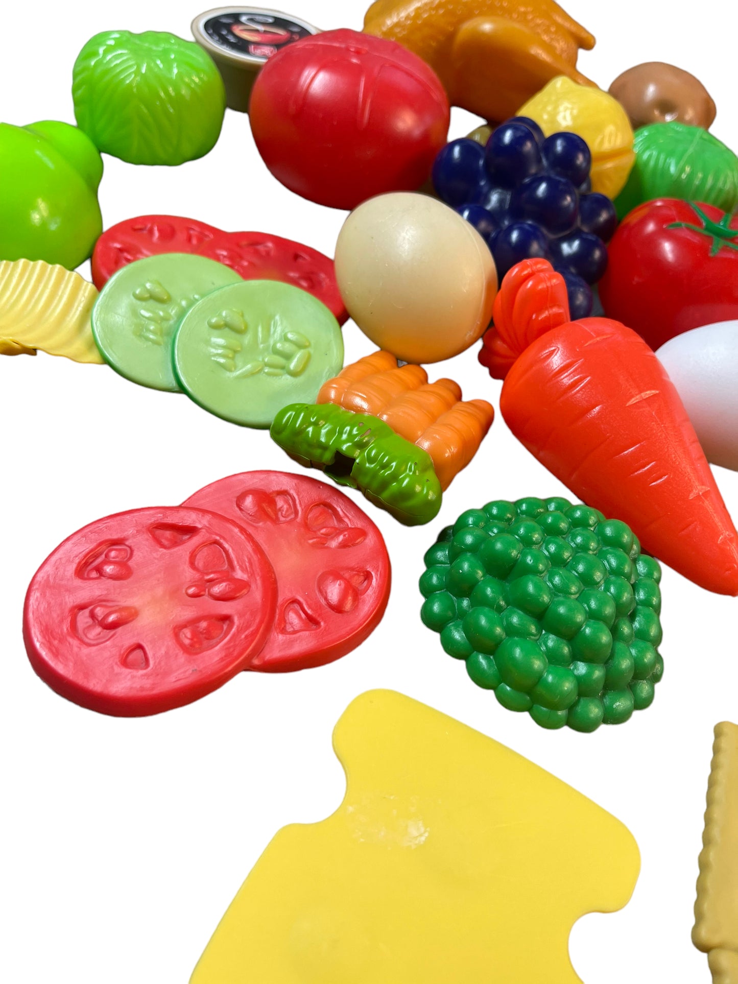 Large Mixed Lot of Plastic Play Food for the Chef in the Family! GUC