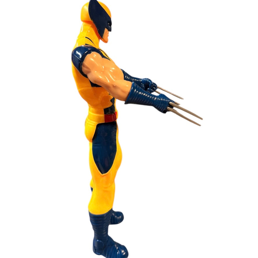 Marvel Titan Hero Series X-Men Wolverine Action Figure, Long Claws in Good Preowned Condition