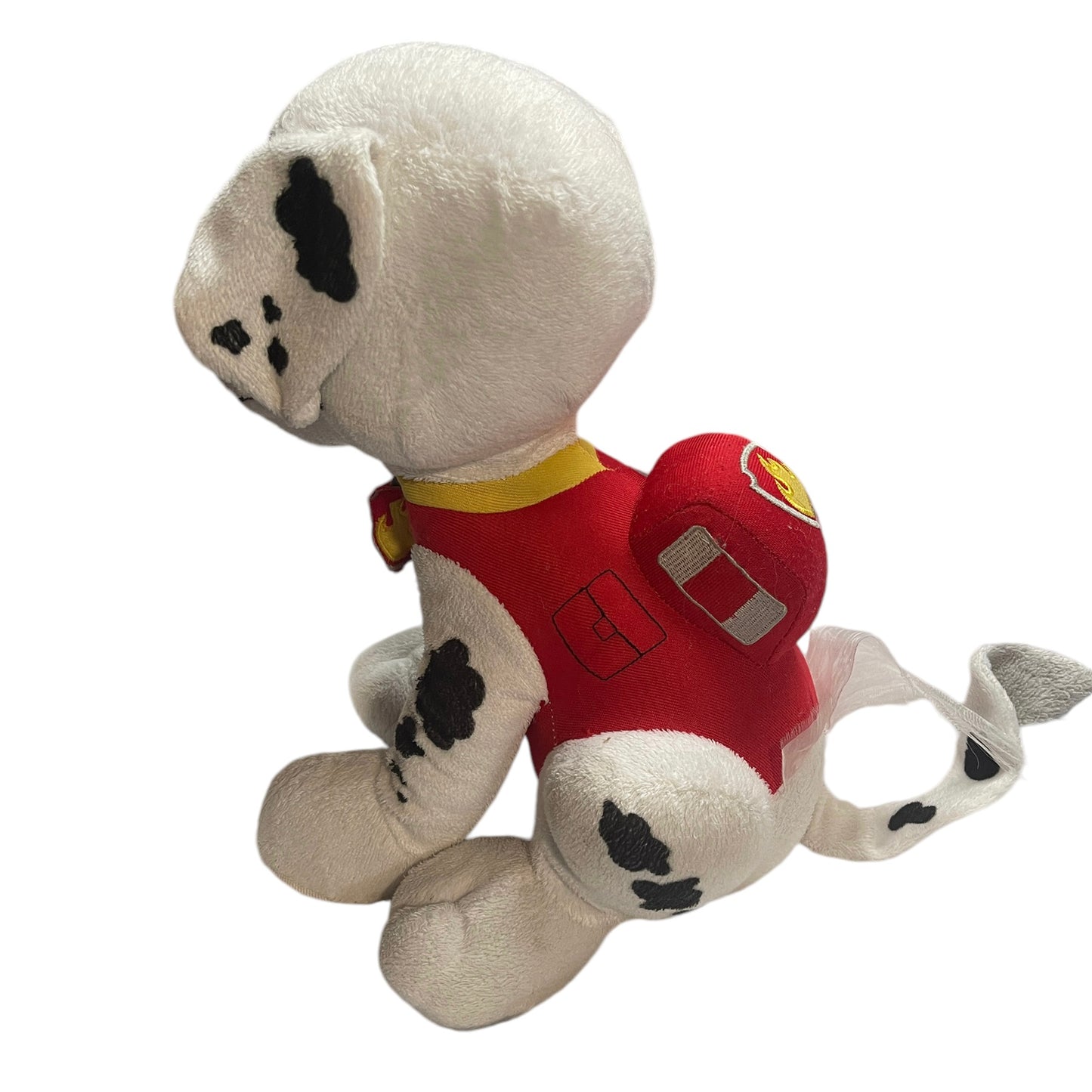 PAW PATROL 14" Marshall Fire Fighting Dalmatian Plush Stuffed Toy in GUC Missing Hat