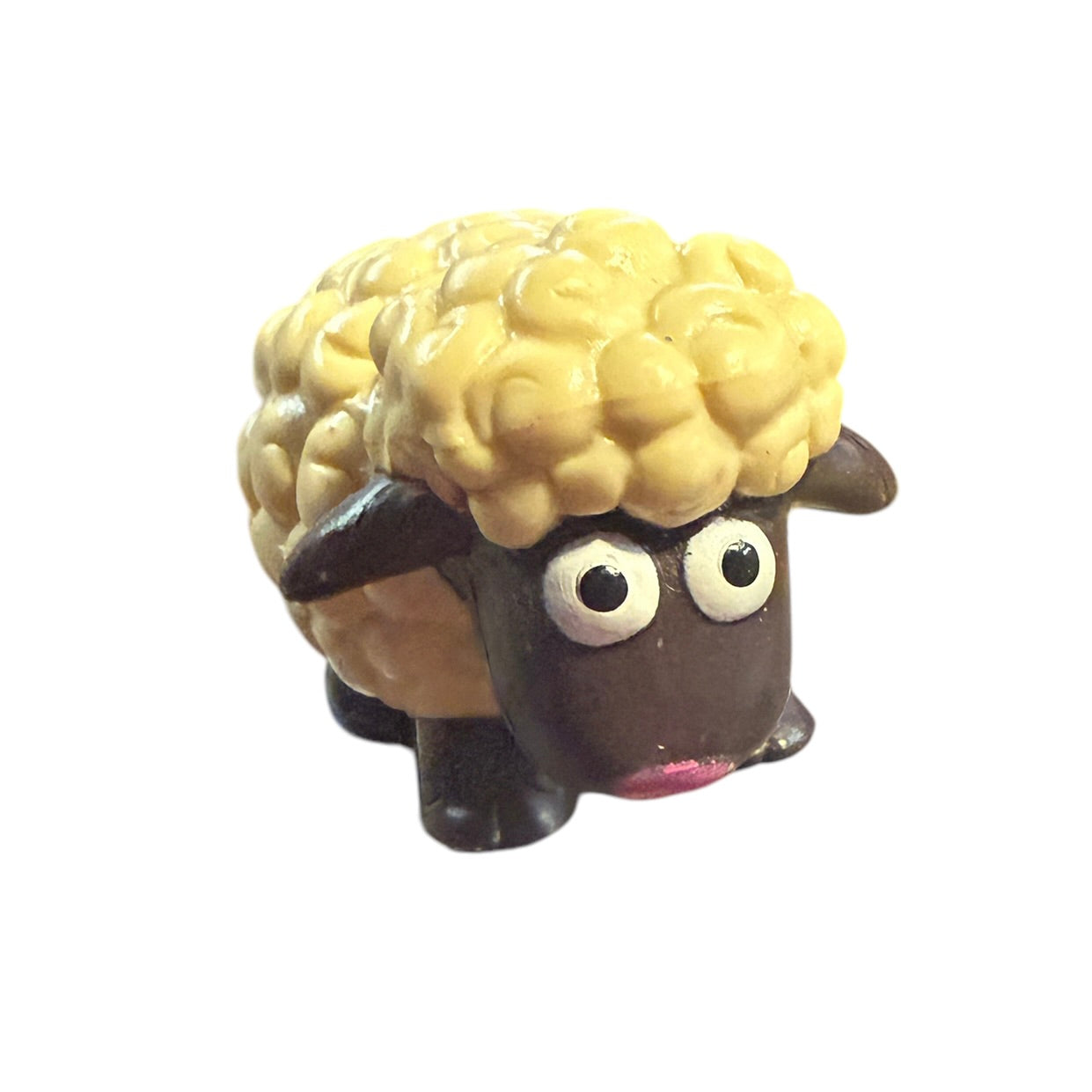 Shaun the Sheep, Wallace & Gromit Vinyl Toy  Action Figure Cream and Brown 1.5" Tall in GUC