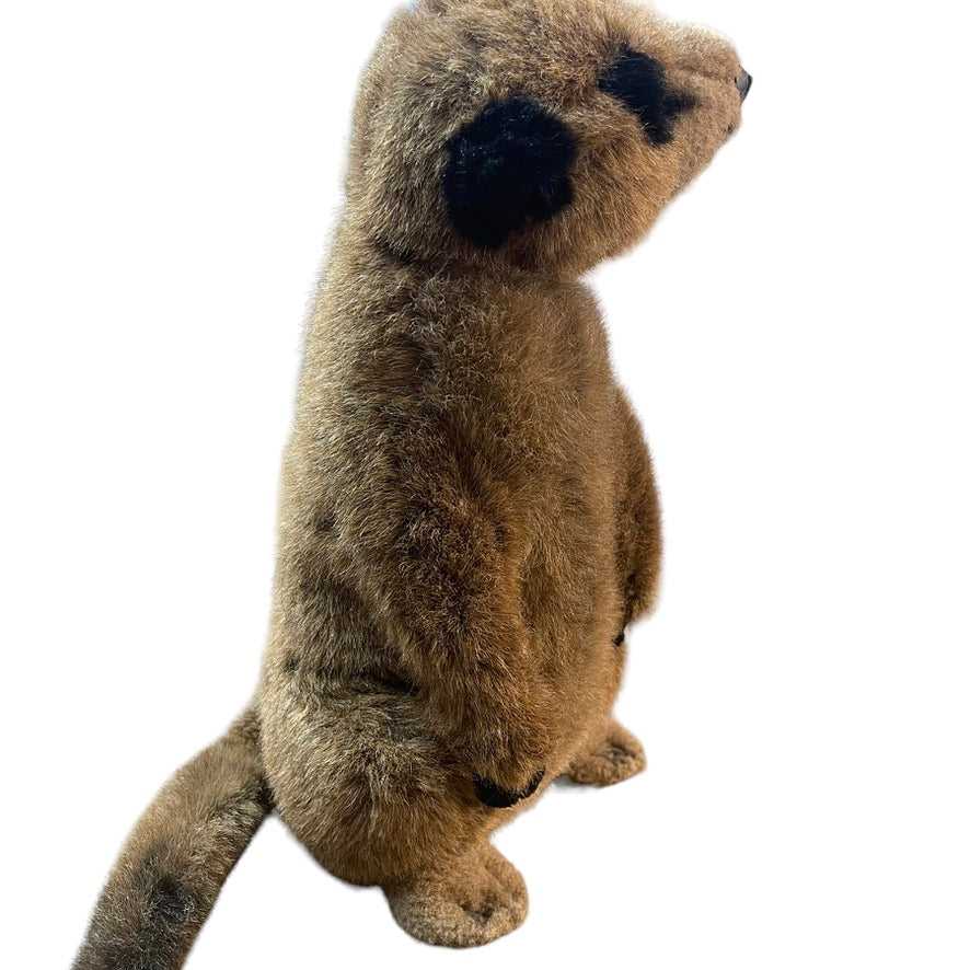 Realistic Fiesta 14" Sitting Meerkat with Black Ears, Paw and Feet in EUC