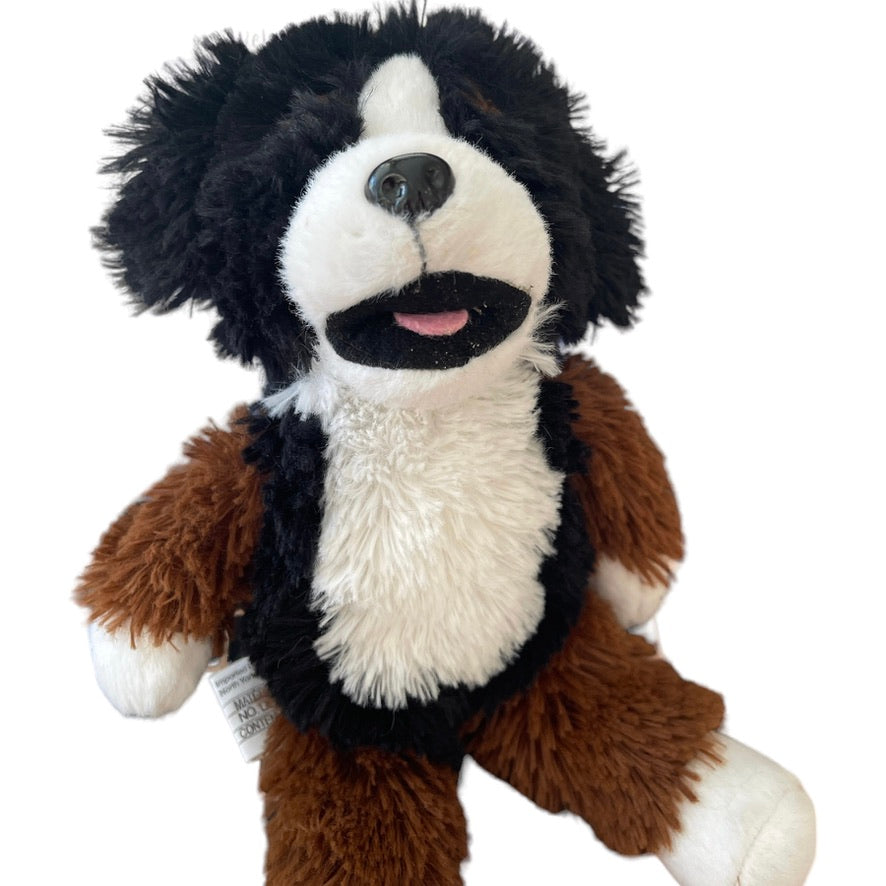 Kinder Bernese Mountain Dog Stuffed Animal Plush Toy in Good Preowned Condition