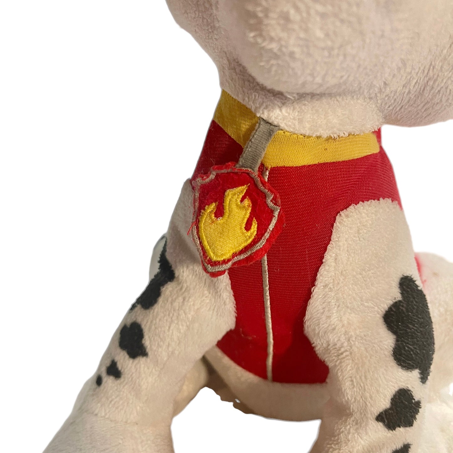 PAW PATROL 14" Marshall Fire Fighting Dalmatian Plush Stuffed Toy in GUC Missing Hat