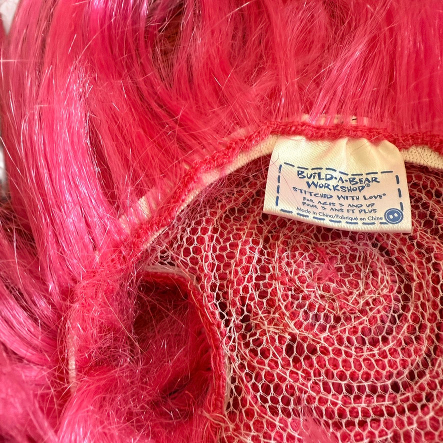 Build-A-Bear Hot Pink Short Wig/Hairpiece