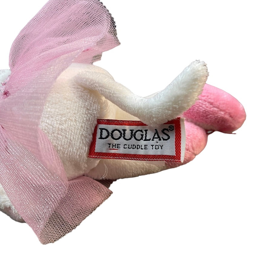 Douglas Pink Petunia Mouse with Pink Tulle Bow & Tutu, Black Bead Eyes and a Pink Silk Nose!