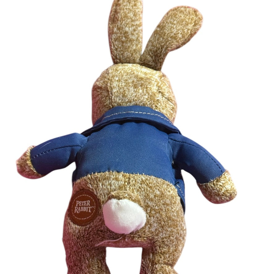 Dandee Frosted Peter Rabbit 9" Plush Stuffed Animal Toy Embroidered Eyes & Finely Detailed Jacket