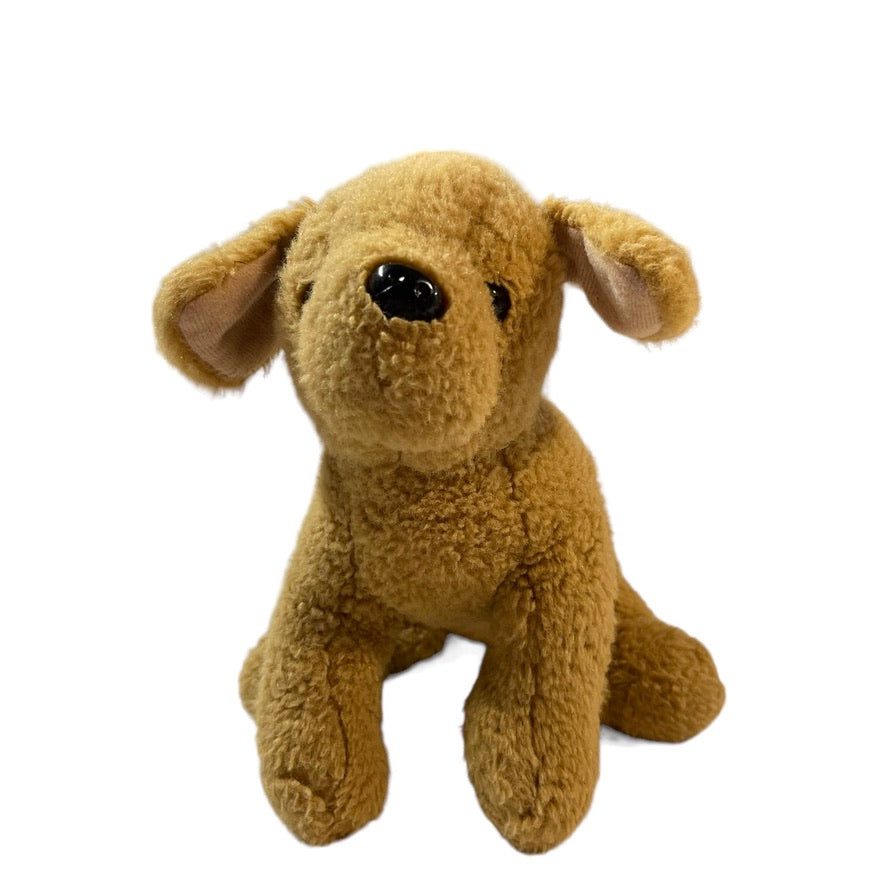 Tan Minisol Life 10"  Golden Retriever Stuffed Animal Plush  Black Bead Eyes