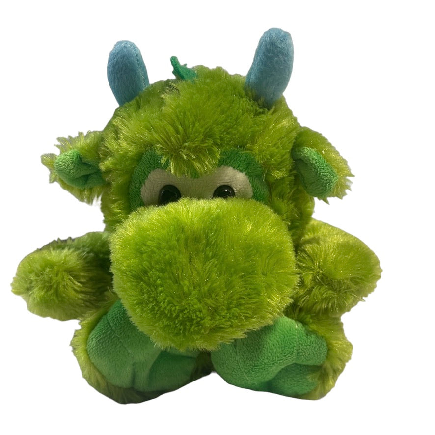 KELLYTOY Green Dragon Plush Hand Puppet or Golf Club Head Cover in Good Preowned Condition