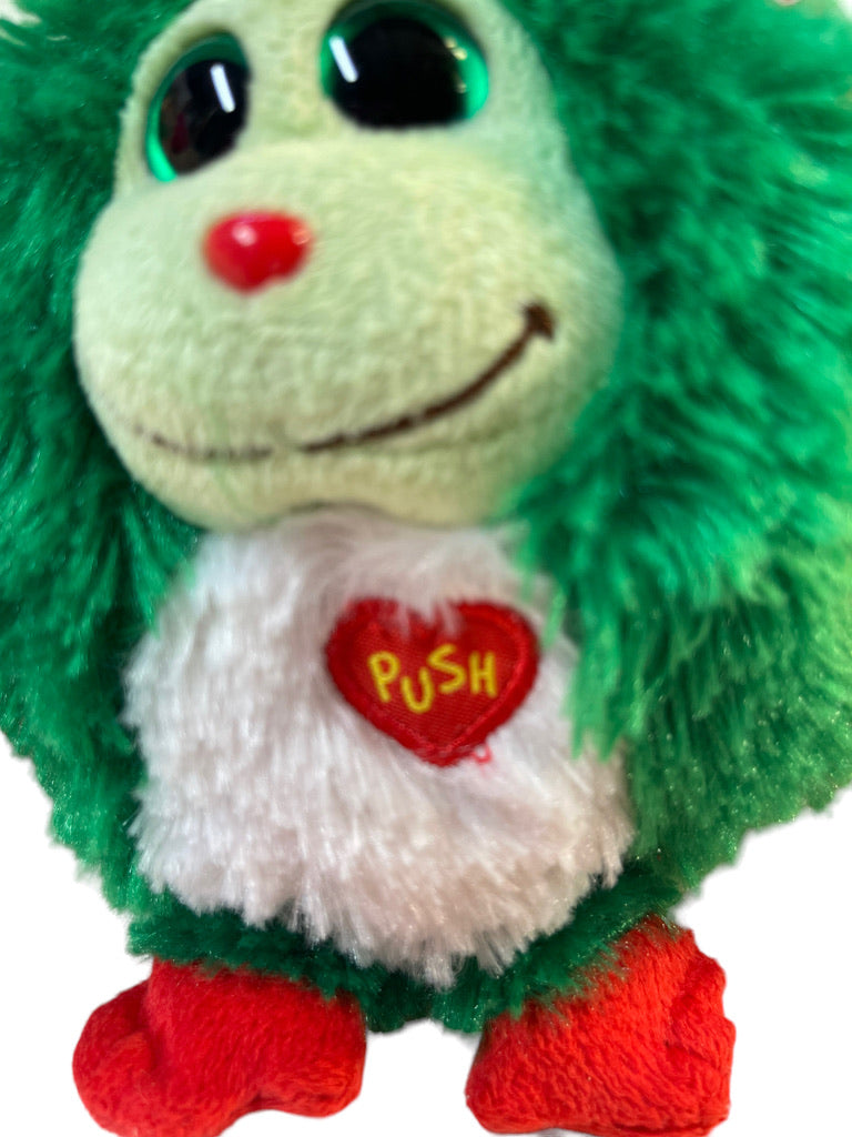 Ty Monstaz Holly Plush Christmas Red&Green 5" Beanbag Stuffed Animated Toy