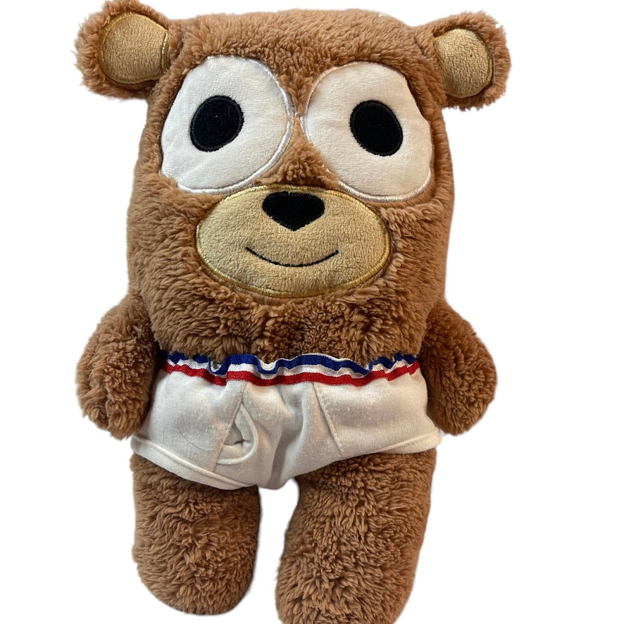 Gund 12" 'Bear in Underwear',  Plush Stuffed Brown Teddy Bear Toy