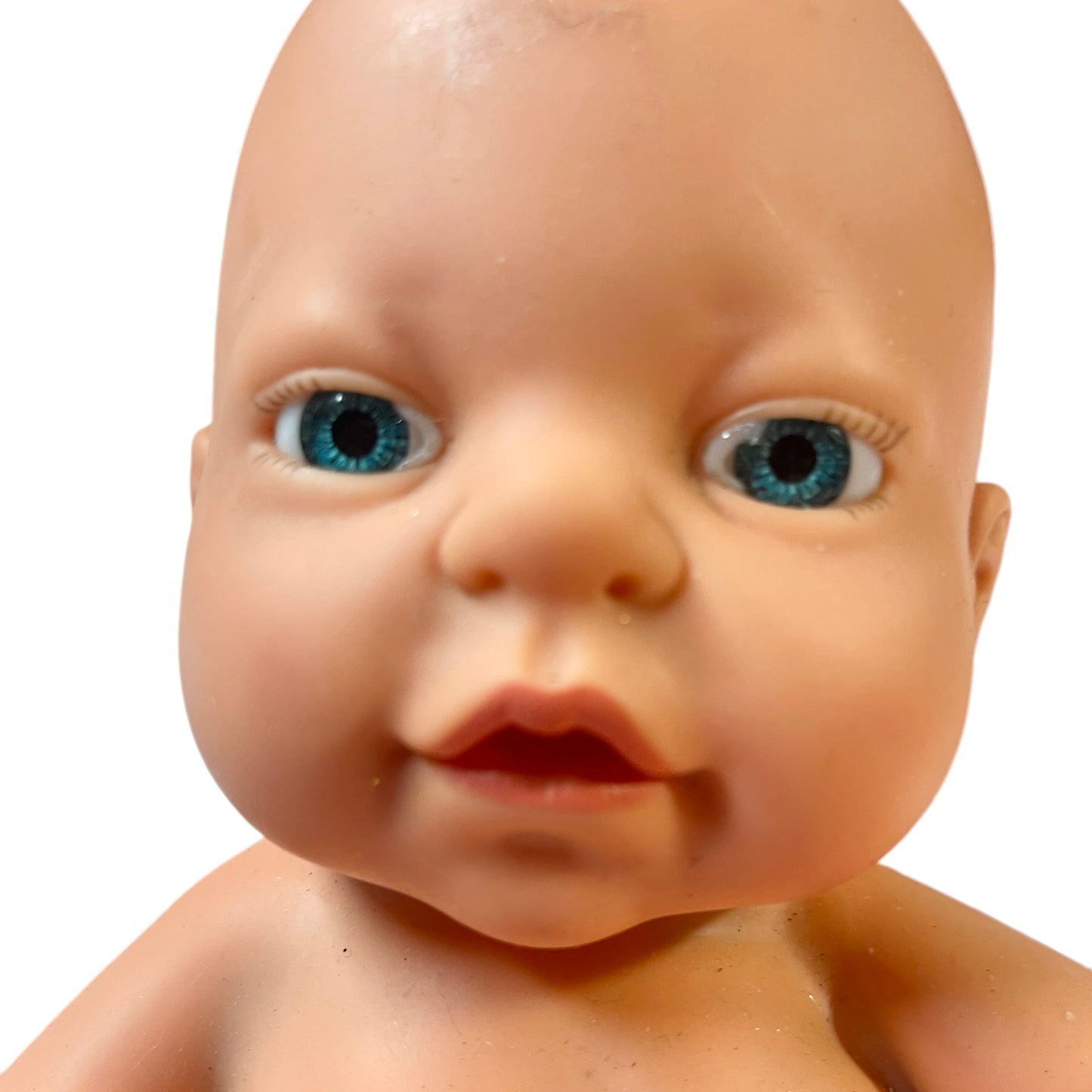 Vintage, 1991, 'Baby Feels So Real' Doll by Tyco , Heavily Weighted, Soft Spot, Bright Blue Eyes