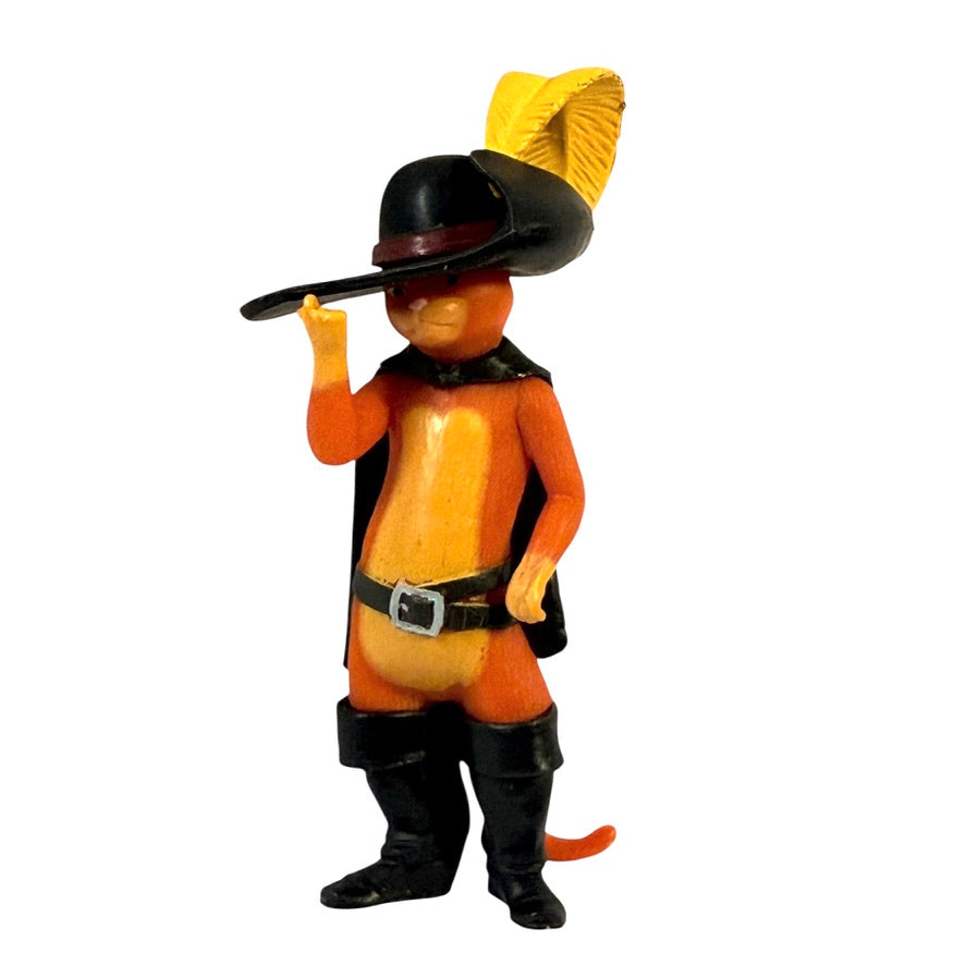 Shrek's Puss 'n Boots Collectible PVC Vintage Minifigure Toy From DreamWorks  3" in GUC