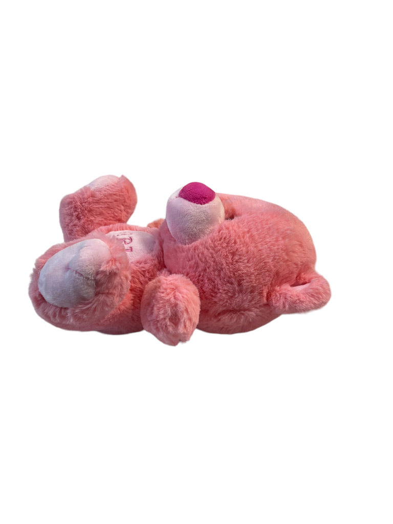 Ultra Soft PINK Fiesta Chunky Teddy Bear Toy Stuffed Animal 'Girl' on Belly