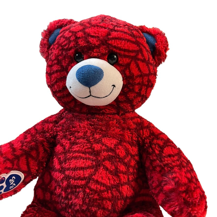 Spiderman Build-A- Bear 17" All Over Web Pattern with Crest on Foot. NT