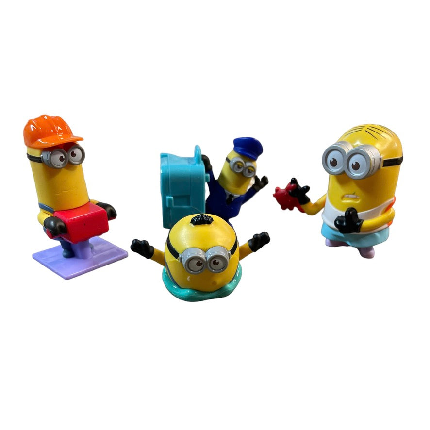 Minions Mixed Lot of 4 Toys, Action Figures and Cake Toppers Rise of Gru/Grunge /Despicable Me