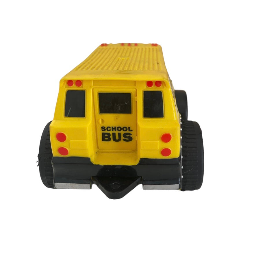 Kid Galaxy  KG17153S 6" Squeezable Pull Back Friction School Bus in EUC