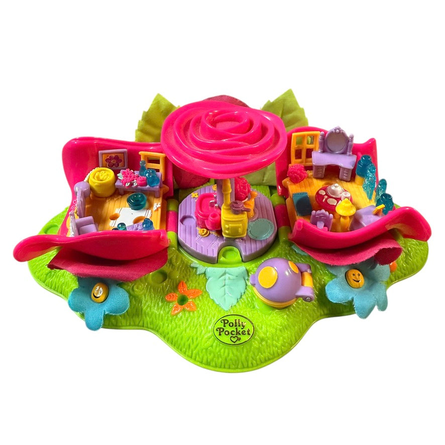 Polly Pocket Rose Cottage Hideaway Playset from 1997, Complete, in Excellent Preowned Condition