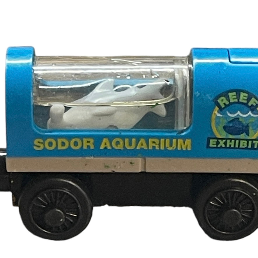 Thomas The Train Sodor Shark & Squid Light up Aquarium Cars,Turquoise, Magnetic GUC