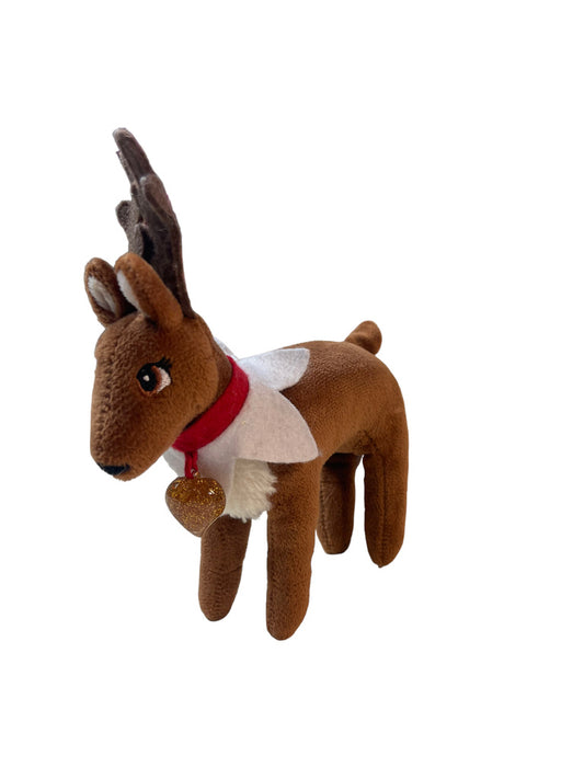 Elf on the Shelf Pet Reindeer Doll, Red Collar & Sparkly Heart Pendant