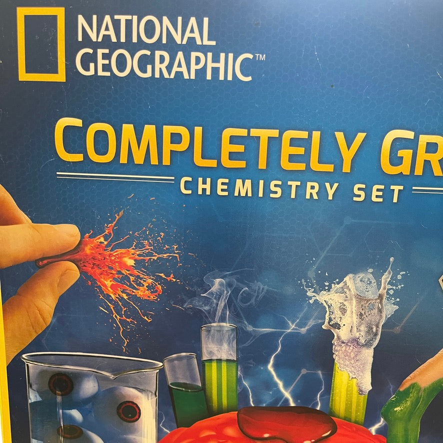 National Geographic Completely Gross Chemistry Set, 20 Experiments, Unused, Ages 12+