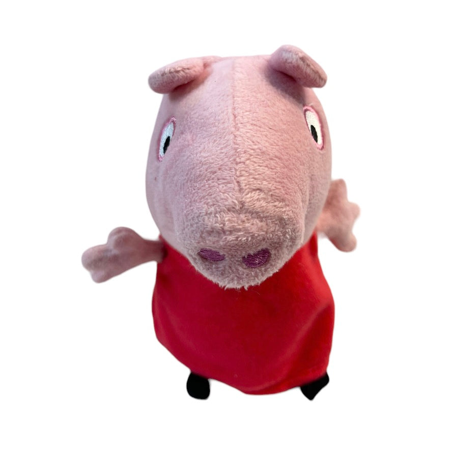 Snorting Peppa Pig 7.5" Plush with Embroidered Face & Red Jumper, GUC- Working