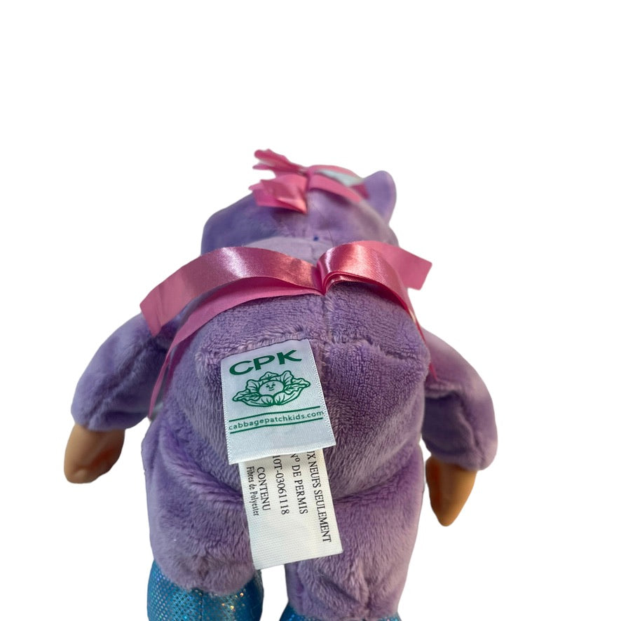 Cabbage Patch Kids 9" Cuties Fantasy Friends Plush Star Nila Unicorn Purple