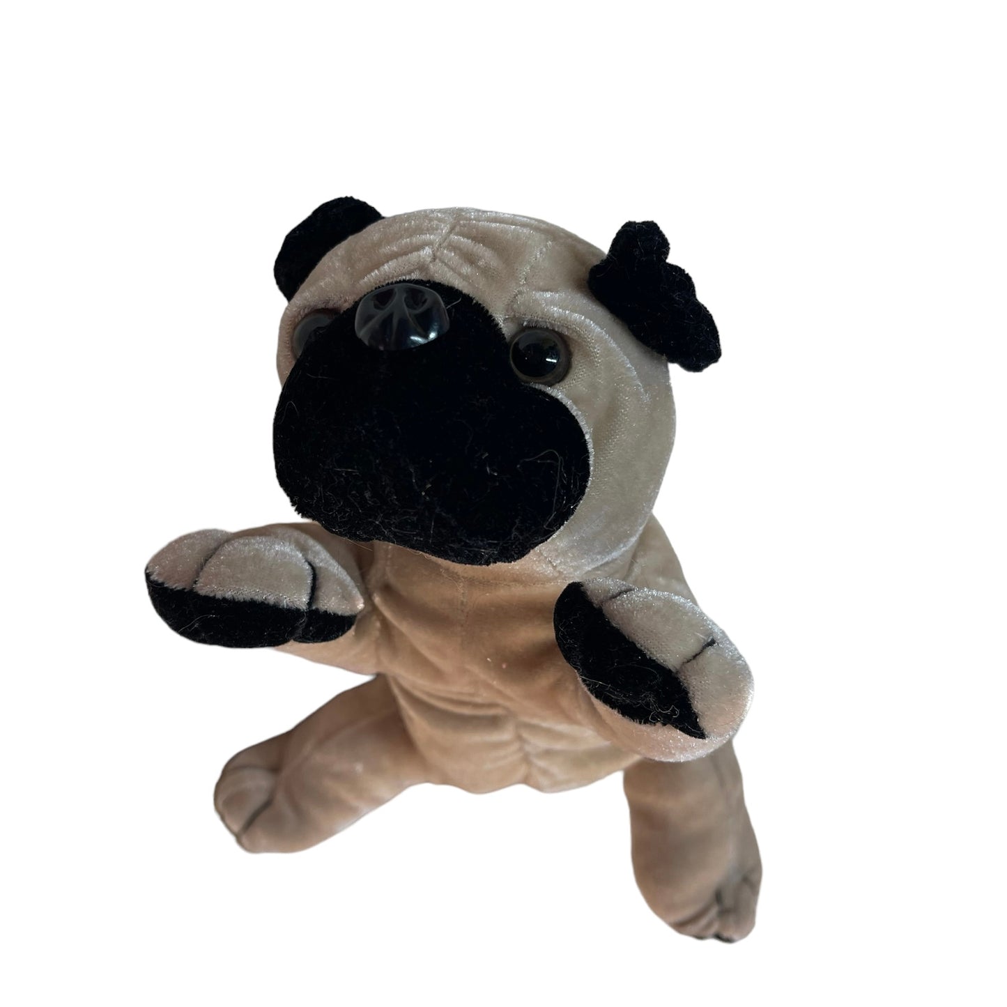 Ganz Realistic 8" Pug Plush in Tan & Black GUC