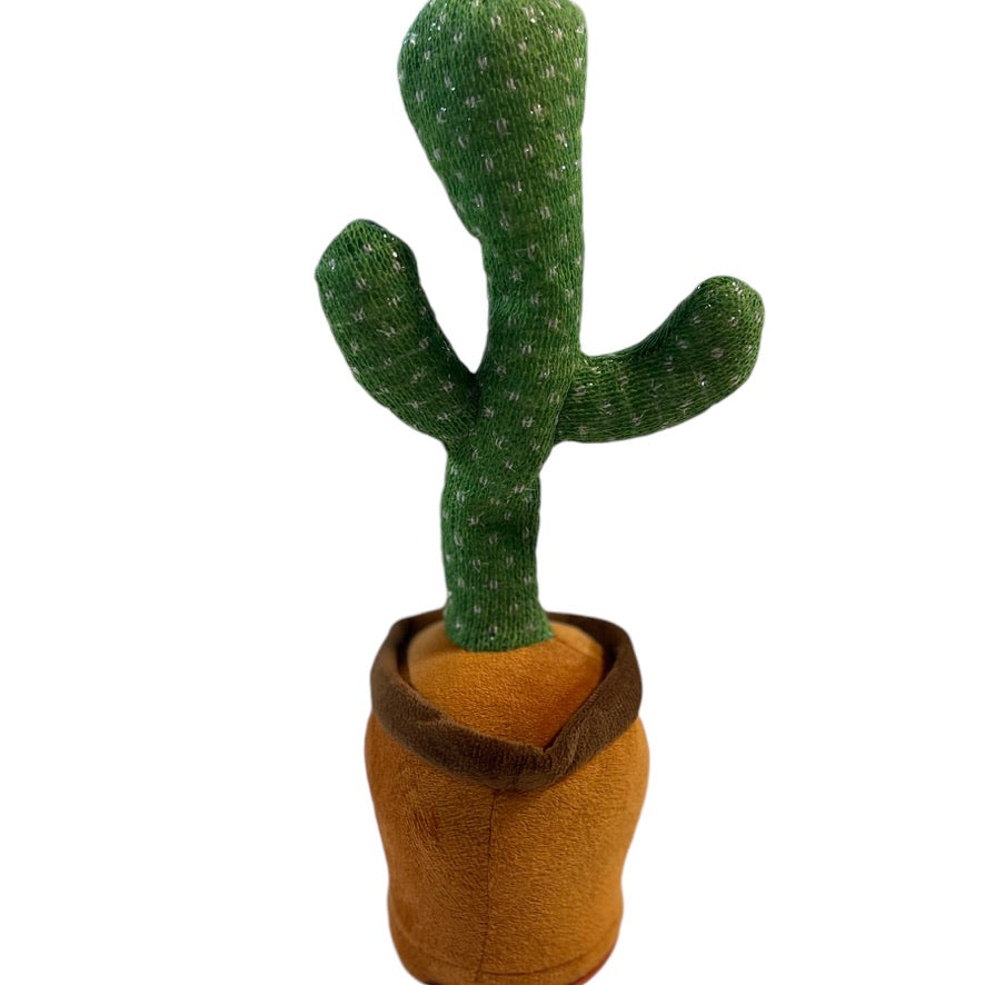 Dancing Cactus, Interactive Plush, It Sings, Glows, Dances and Repeats Whatever You Say! EUC