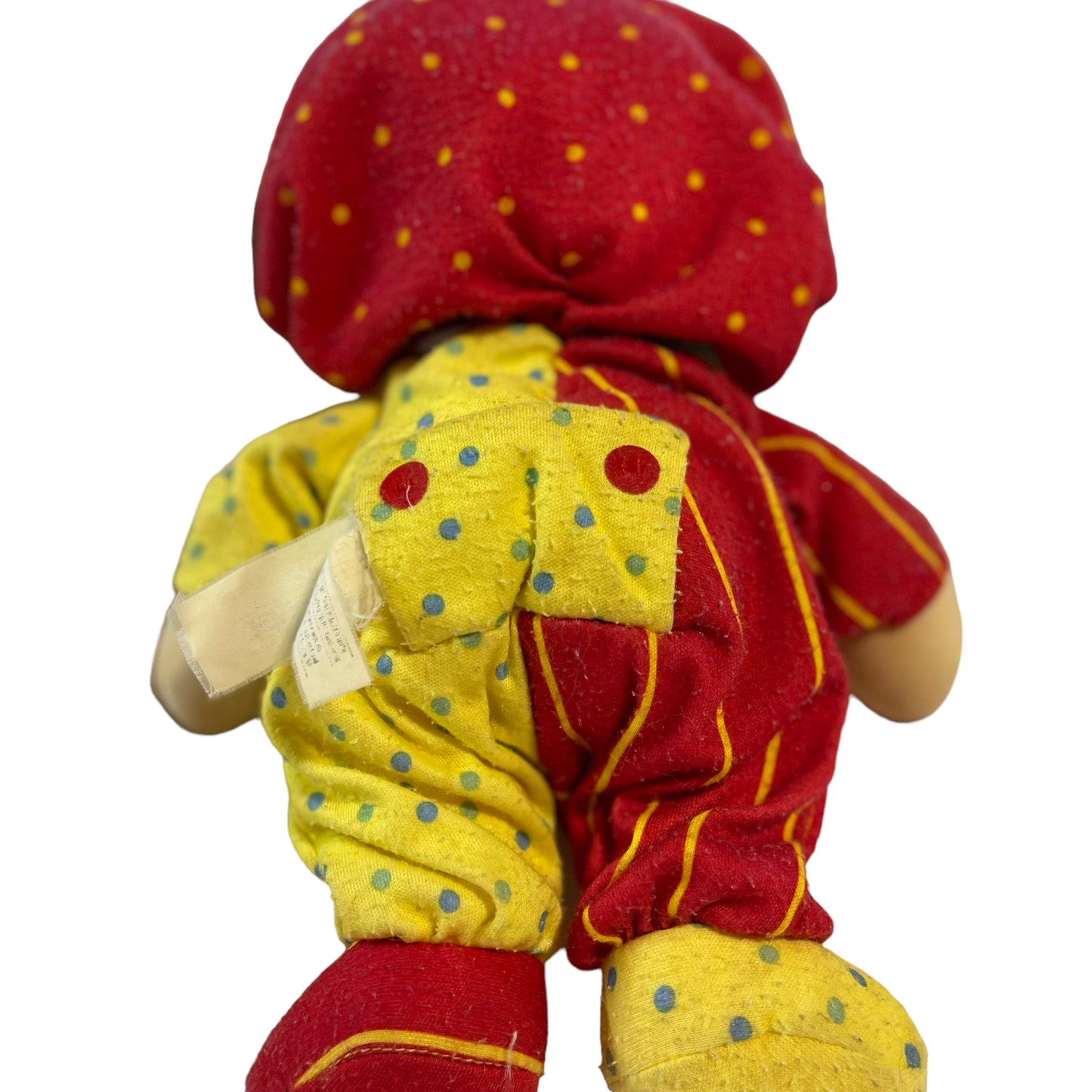 Playskool Winkum Jammie Pie Doll Red/Yellow Clown Outfit Vintage Preowned