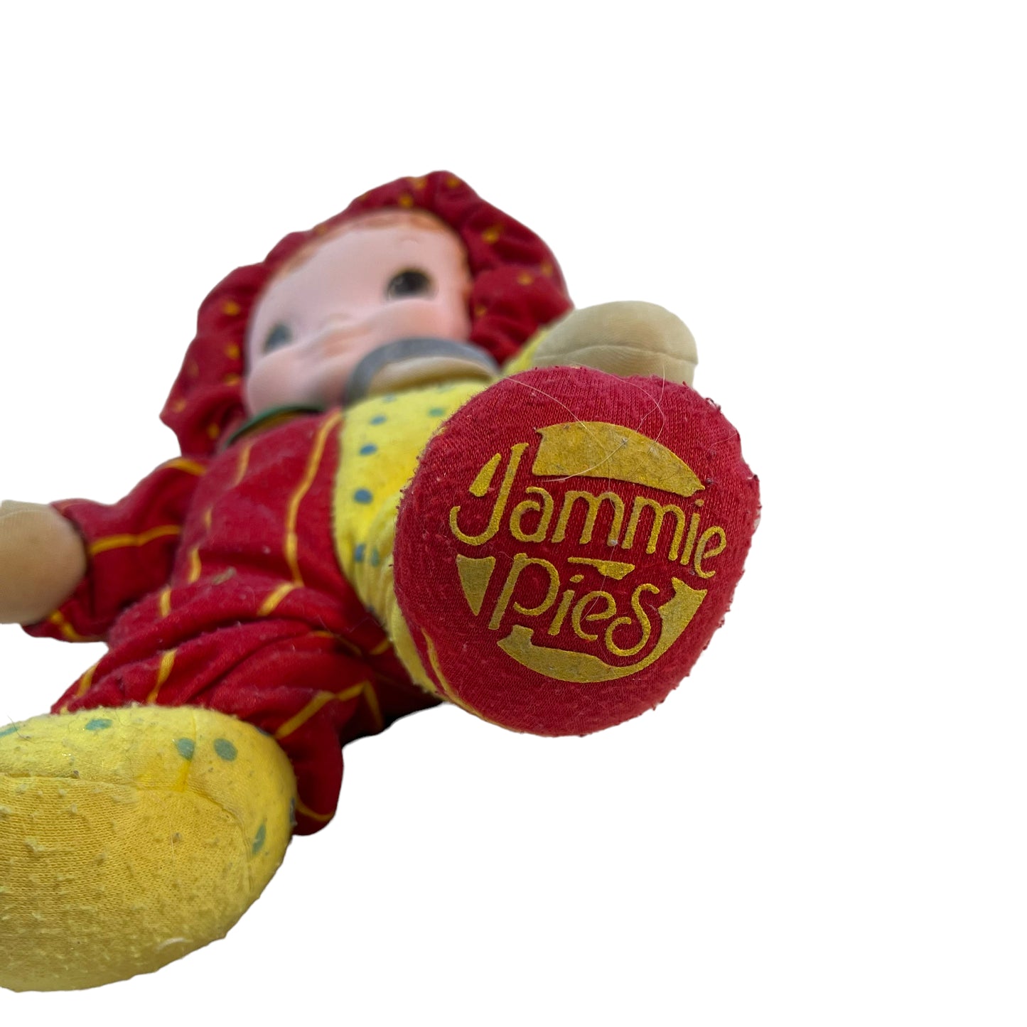 Playskool Winkum Jammie Pie Doll Red/Yellow Clown Outfit Vintage Preowned