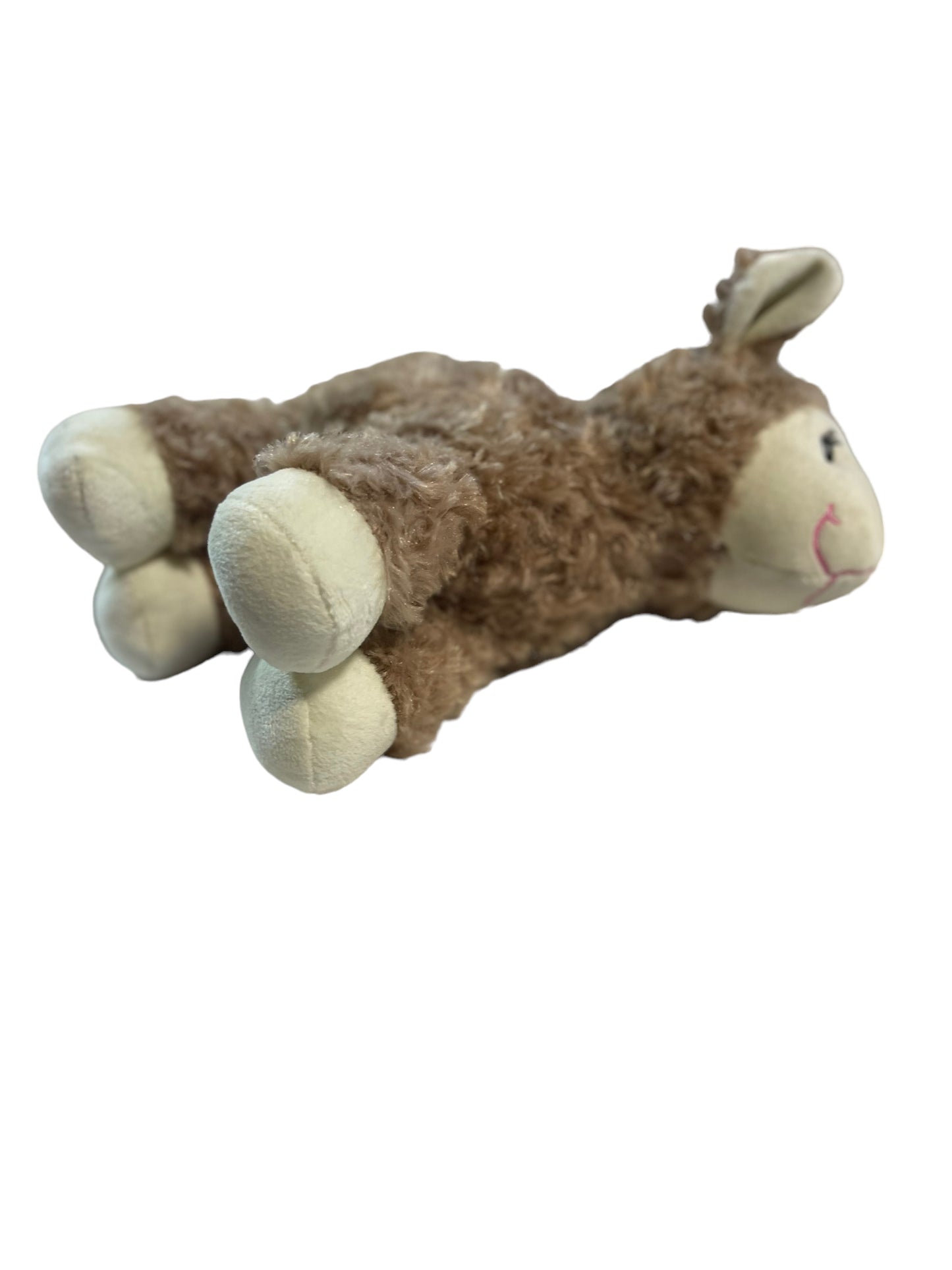 Curly Baby Lamb, Sweet Brown 9" Baby with Embroidered Face & Stumpy Tail