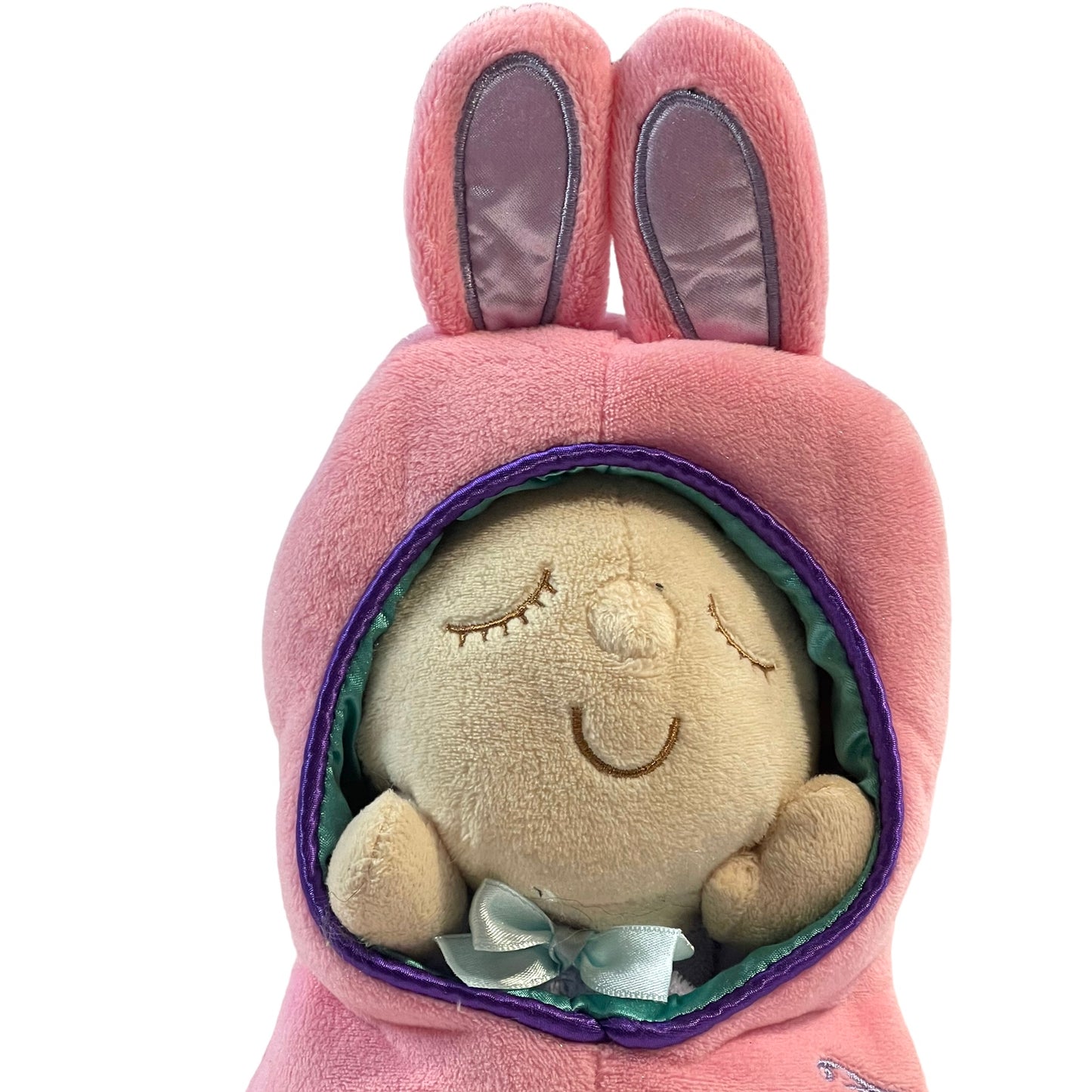 Manhattan Toy Hunny Bunny Baby Snuggled in a Sweet Stuffed Plush Pod