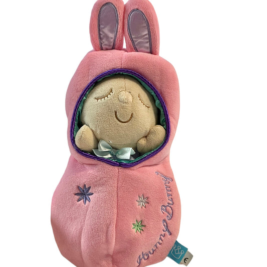 Manhattan Toy Hunny Bunny Baby Snuggled in a Sweet Stuffed Plush Pod