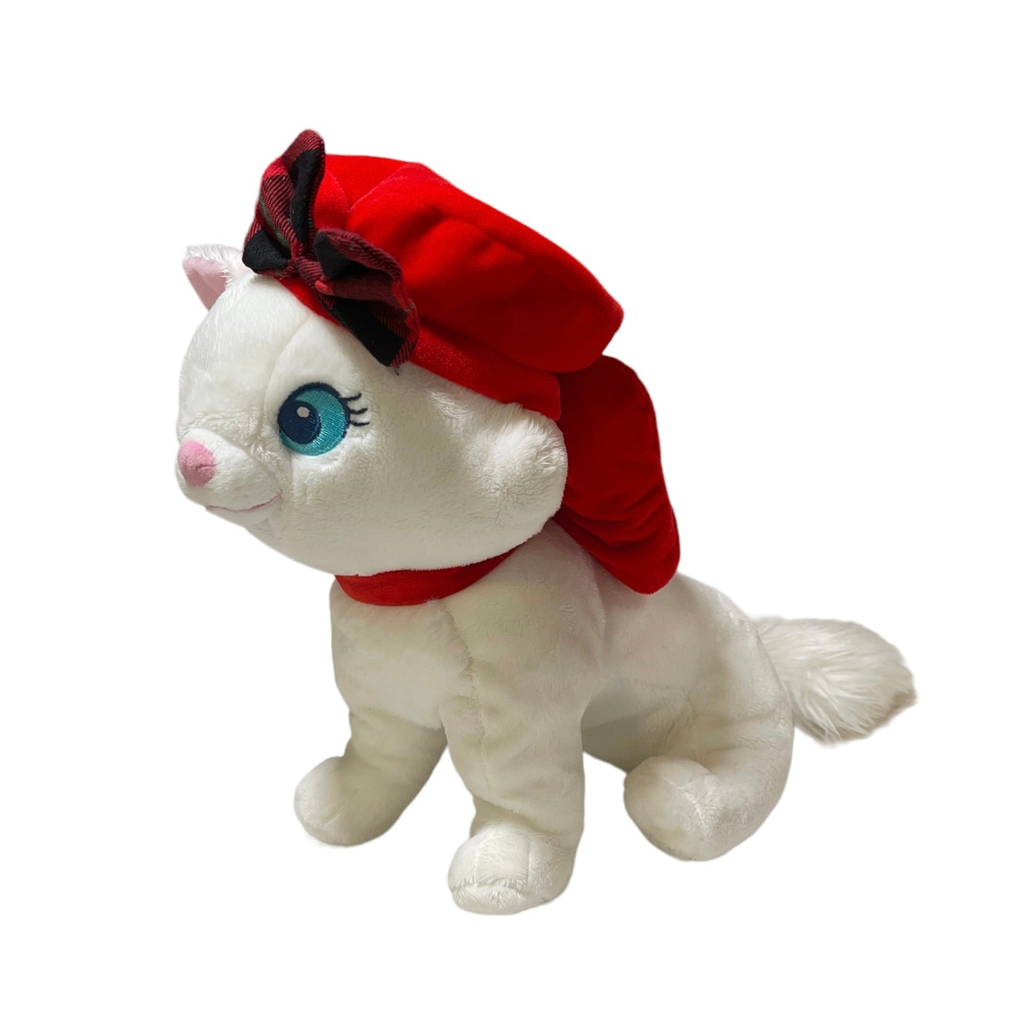 Marie,  12" Disney Aristocat with Big Red Bow and Velvet Beret