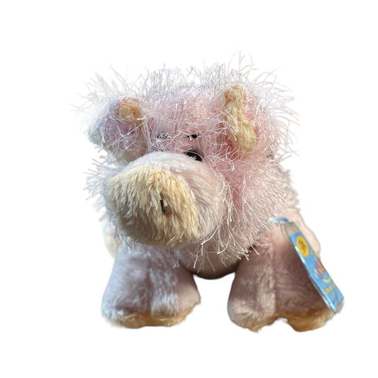 Ganz Webkinz Retired Pink Pig Plush Preowned With Code