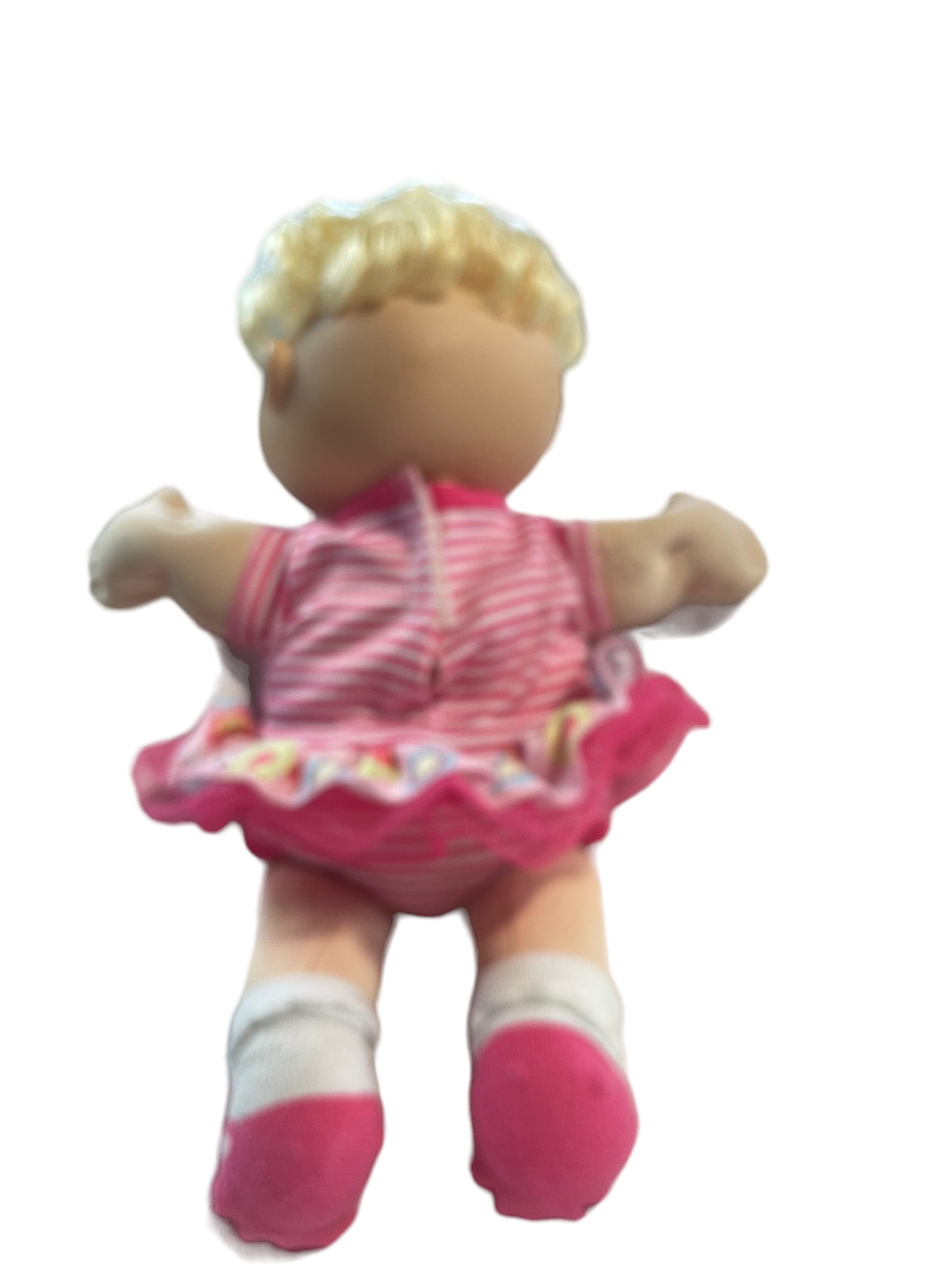 Sweet Baby Cabbage Patch Doll Short Blond Curls, Blue Eyes, Pink Signature & Classic Fragrance