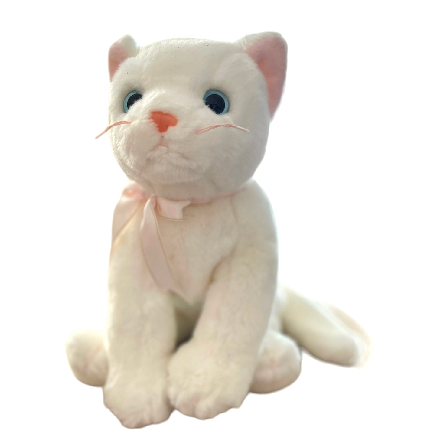 Vintage 1999 Ty Beanie Buddy Flip, White Plush  Kitten Cat