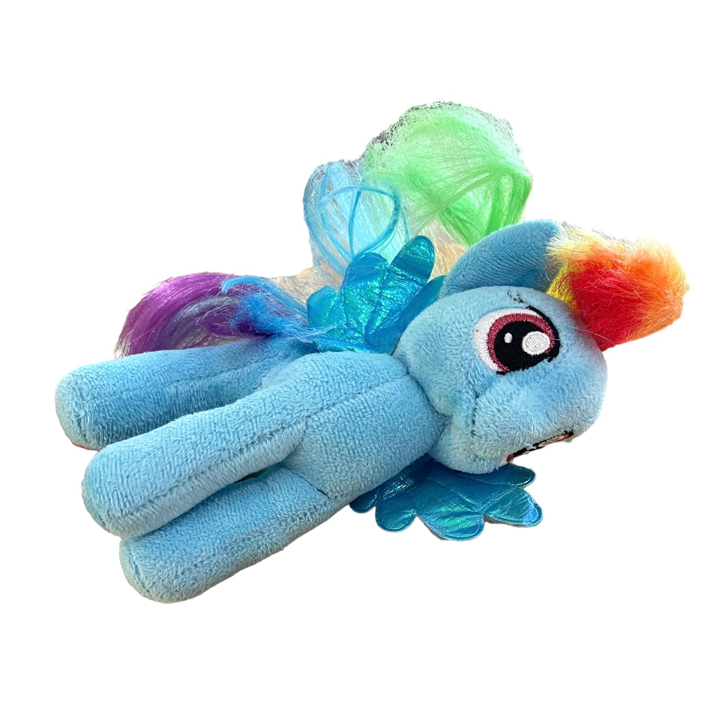My Little Pony Rainbow Dash 7.5" Plush,  Blue Body & Wings, Beautiful Muticoloured Mane & Tail