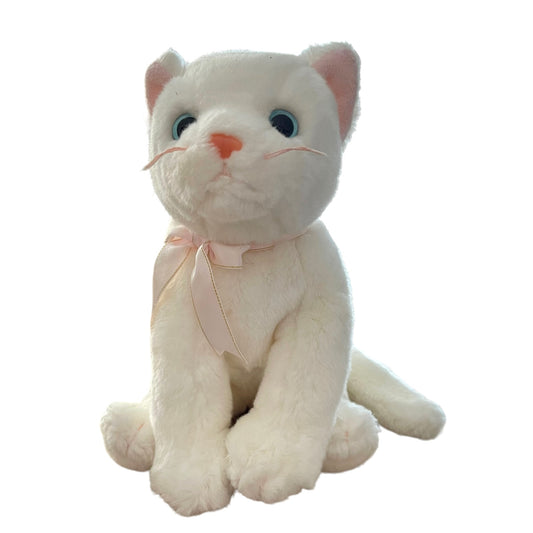 Vintage 1999 Ty Beanie Buddy Flip, White Plush  Kitten Cat