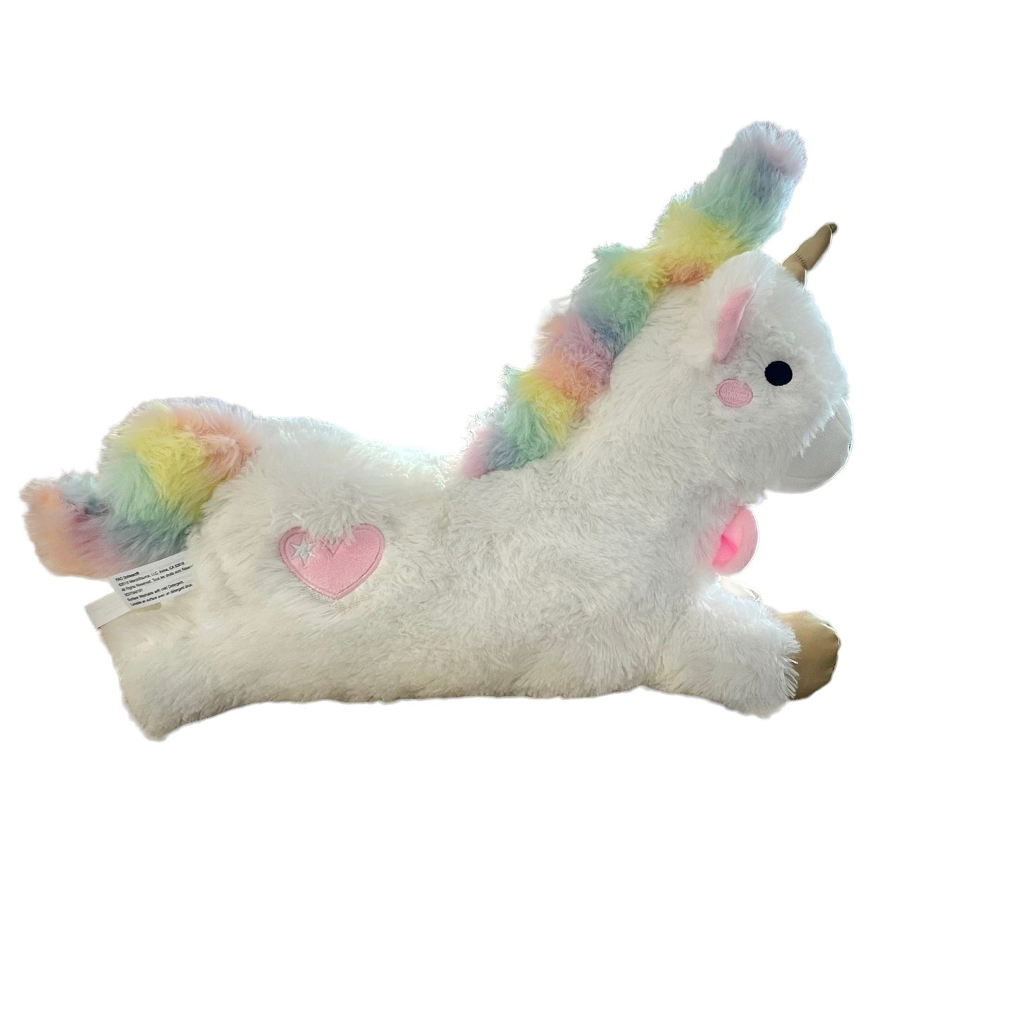 17"FAO Schwartz Unicorn LED Light Up Ultra Soft Plush Unicorn Rainbow Mane EUC