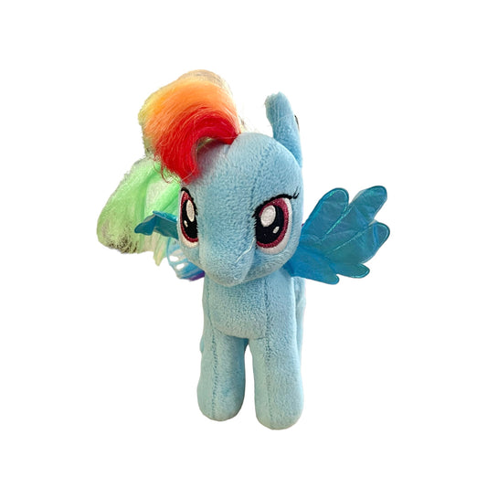 My Little Pony Rainbow Dash 7.5" Plush,  Blue Body & Wings, Beautiful Muticoloured Mane & Tail