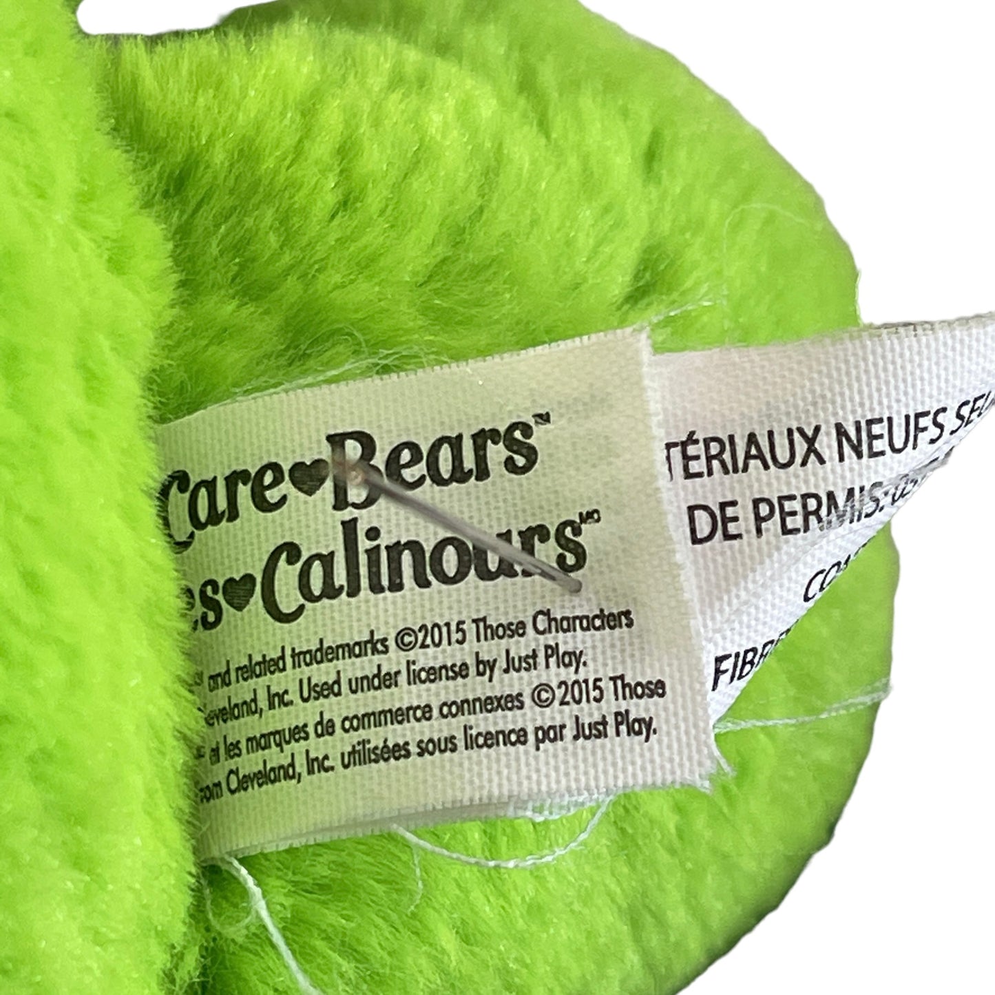 Good Luck Bear, Ultra Soft Green Shamrock Care Bear Stuffed Animal Toy in GUC
