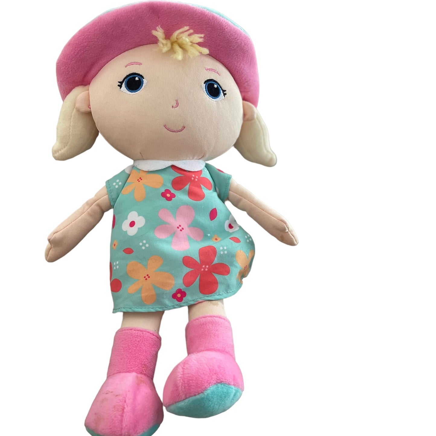 Kids Preferred Preowned Cloth Doll, Blond, Blue Eyed and Adorable!