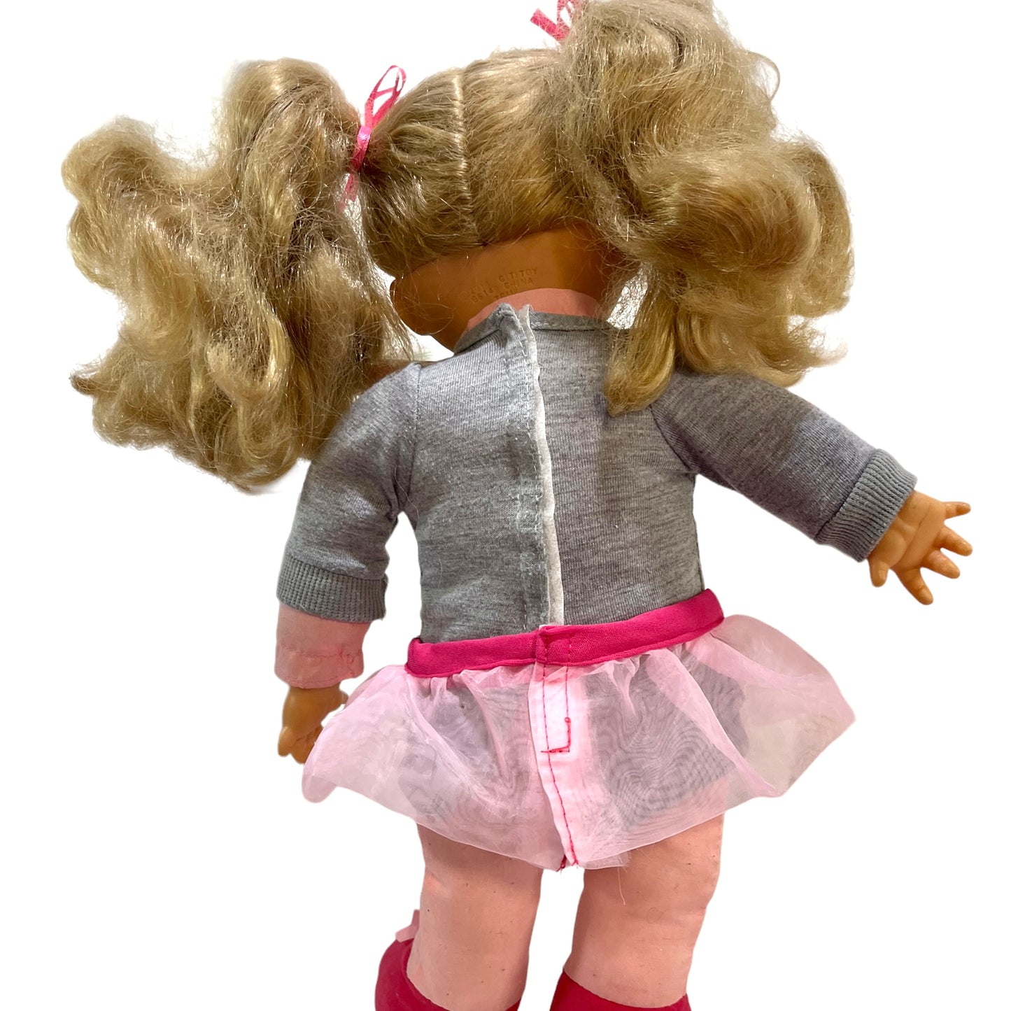 Blond, Blue Eyed Cuddly  16" Doll in Great Preowned Condition