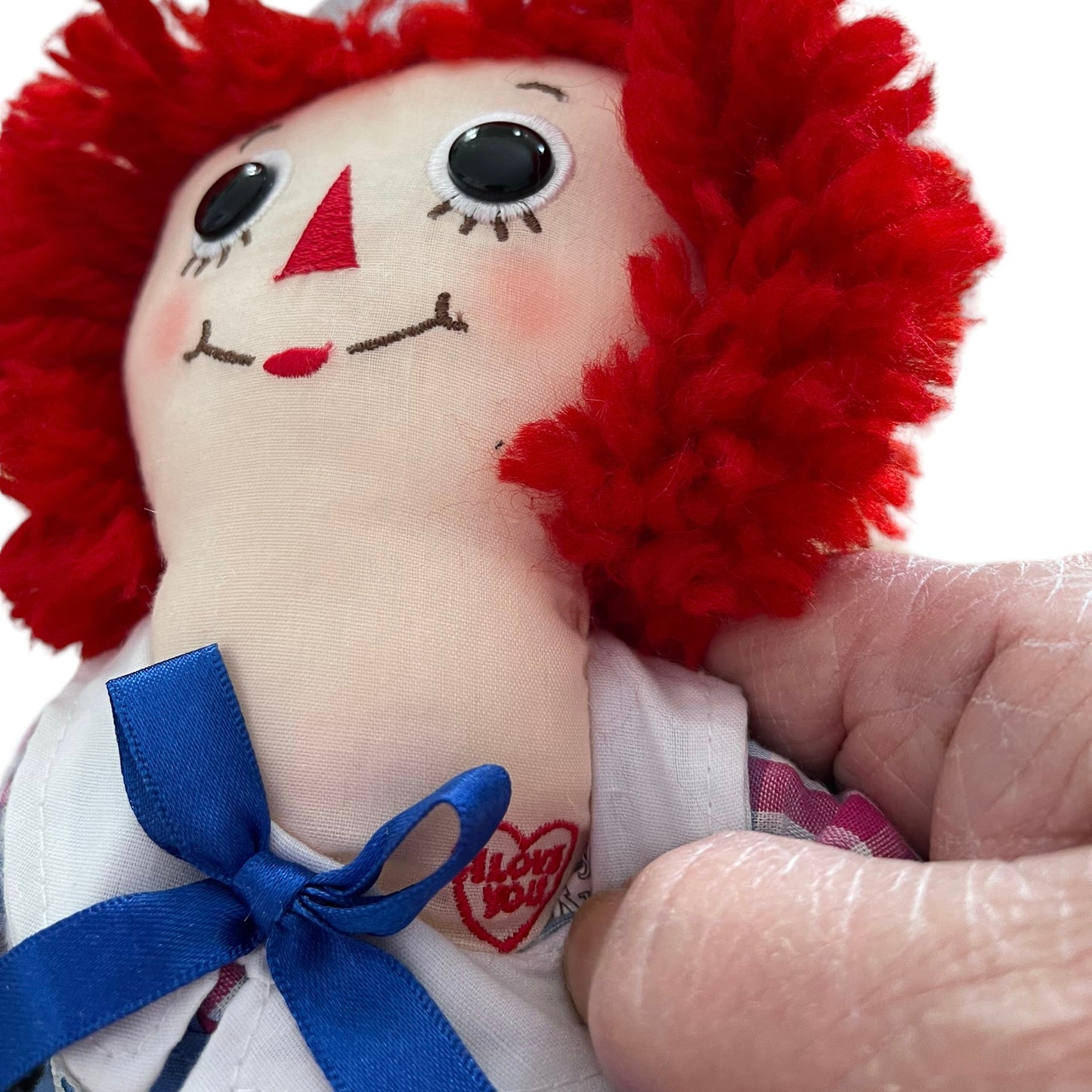 Raggedy Andy Plush Doll, Classic Pre-Owned 12" Stuffed Toy