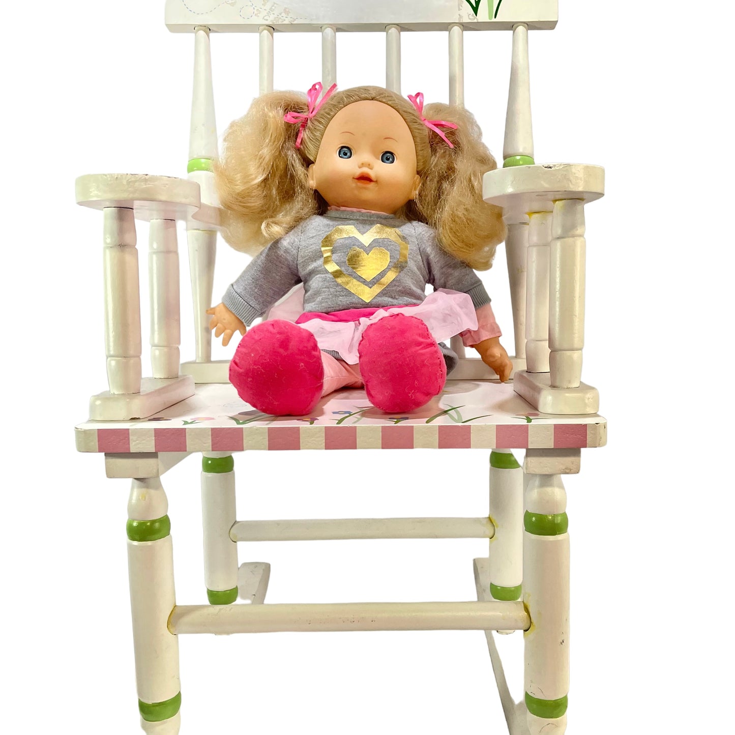 Blond, Blue Eyed Cuddly  16" Doll in Great Preowned Condition