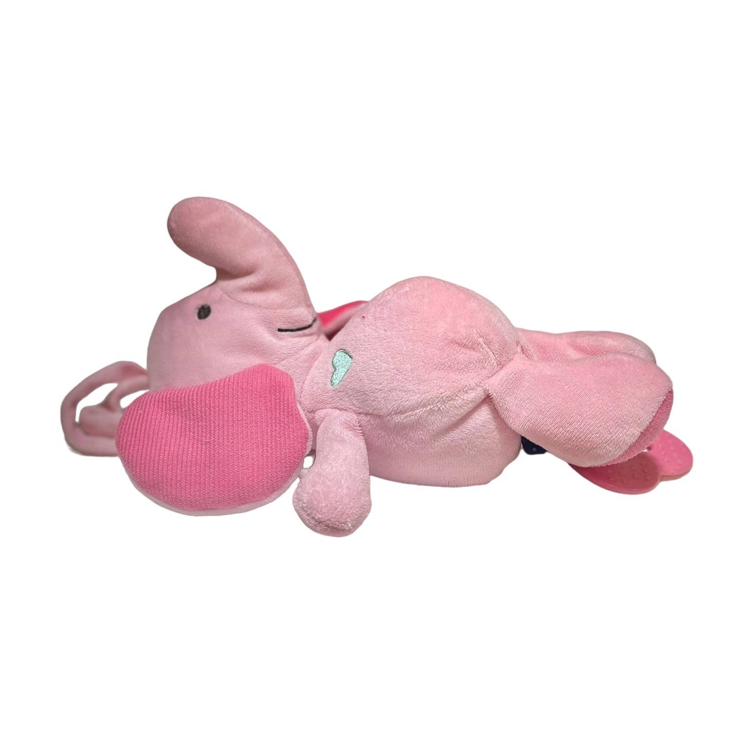 Carter's Child of Mine Pink Elephant Musical Crib Teether Toy, Plays Brahms' Lullabye EUC