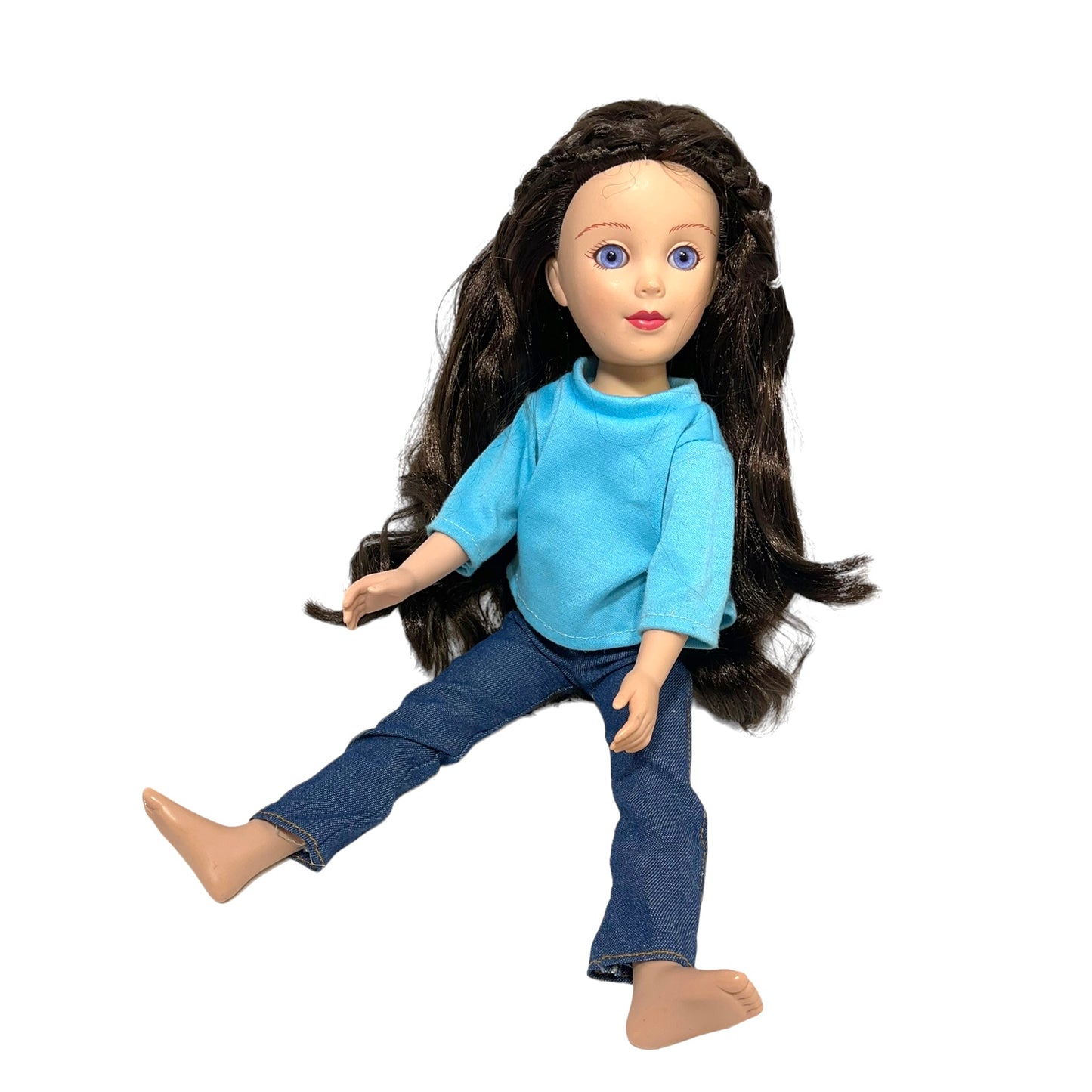 Beautiful Preowned 17" Brunette, Blue eyed Journey Girl, Dana. GUC